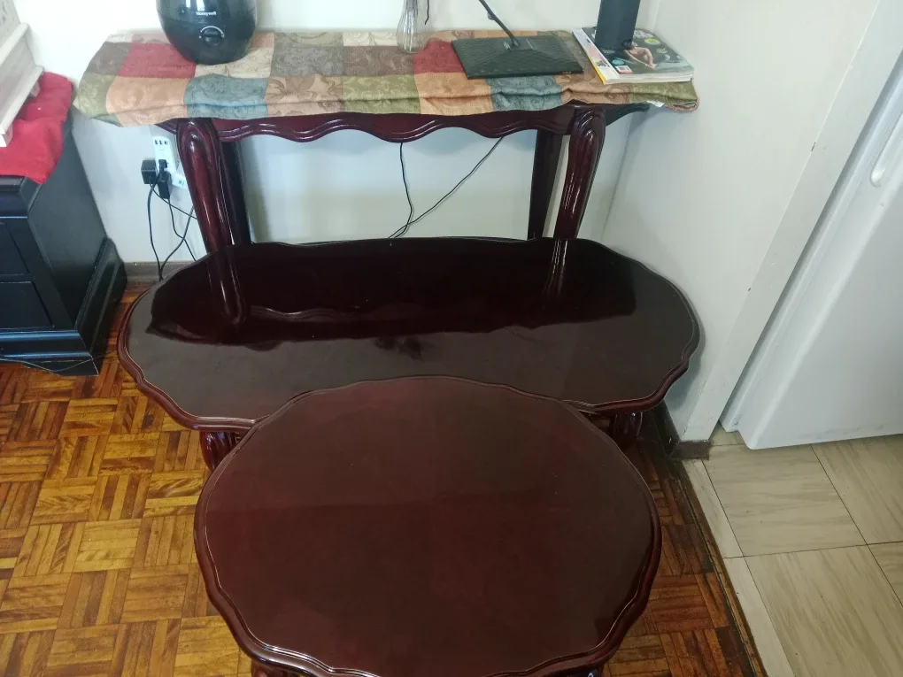 Table set of 3 - Dark Wood