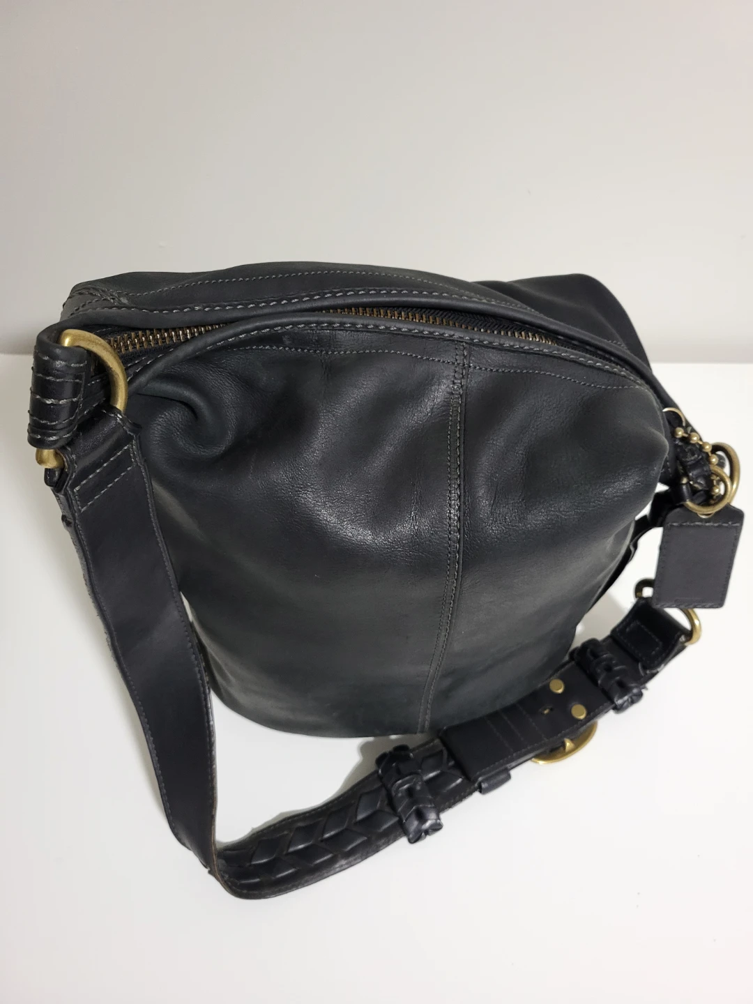 Coach Black Leather Bucket Bag - photo 4