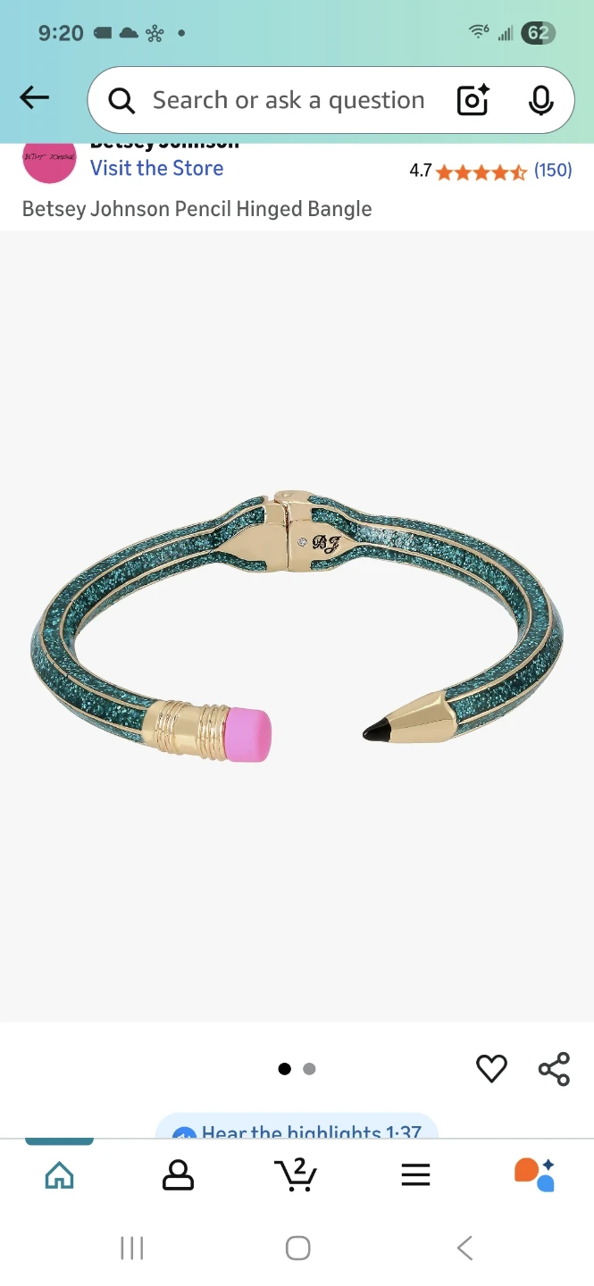 Betsey Johnson Pencil Bangle - photo 5