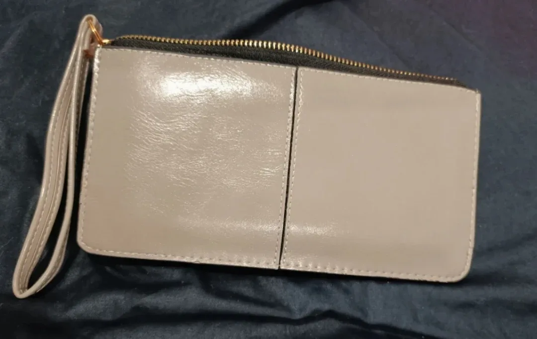 New - Grey Wristlet Wallet