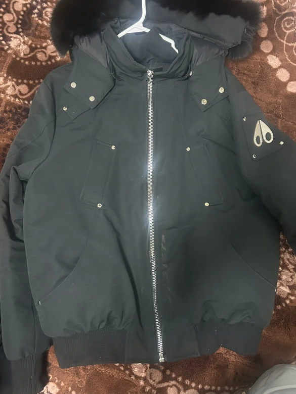Moose Knuckles Down Filled Black Jacket