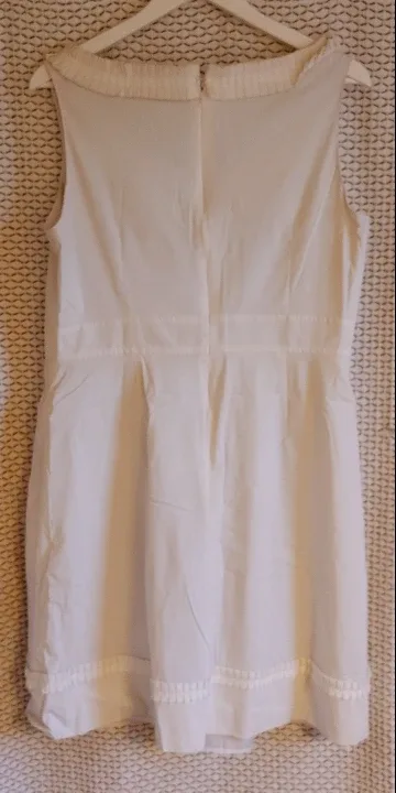 Dressbarn White Dress - Size 16 image indicator(2)