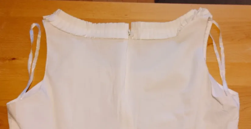 Dressbarn White Dress - Size 16 image indicator(7)