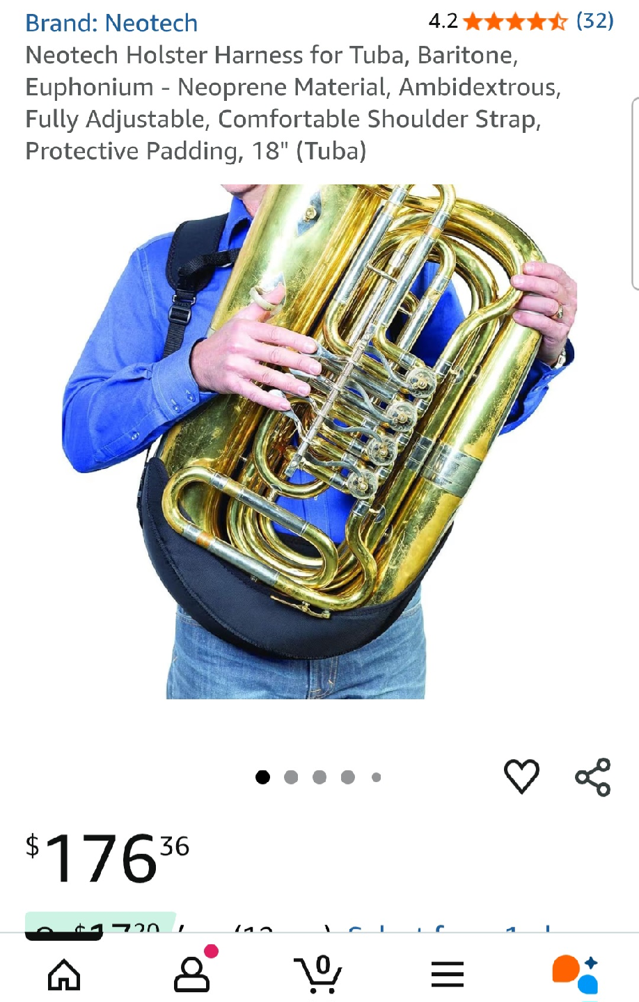 Neotech Holster + Harness Tuba 18"
