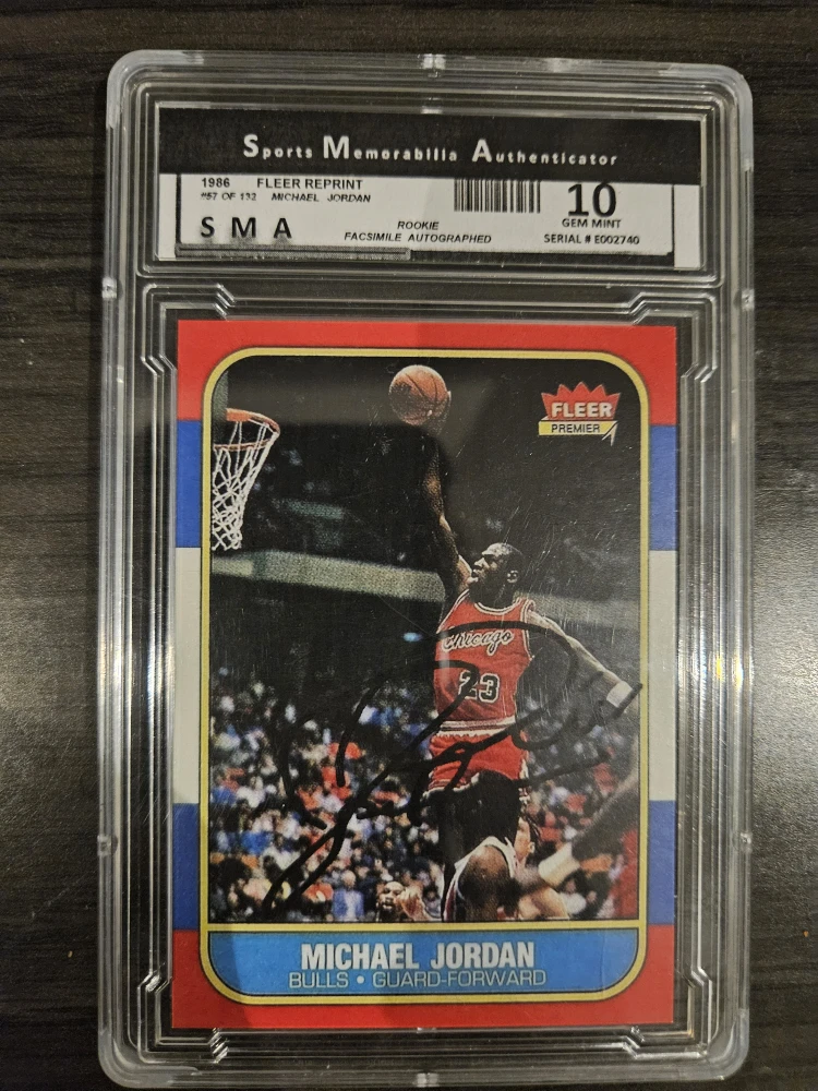 1986 Fleer Reprint Michael Jordan Rookie Card