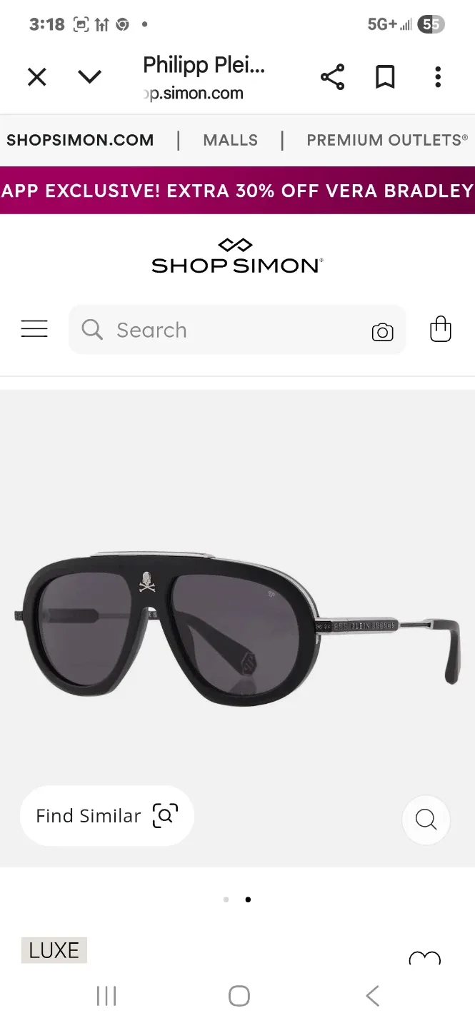Philipp Plein Black Sunglasses image indicator(2)