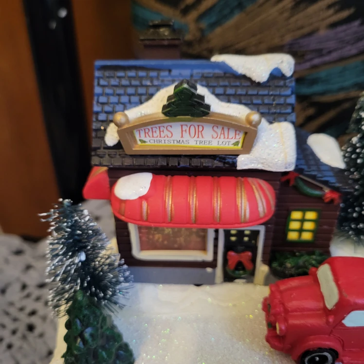 Trees for Sale Winter Scene Decoration - photo 2