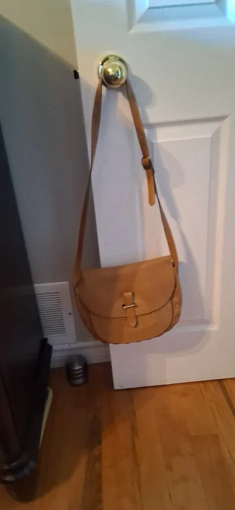 Tan Leather Saddle Bag image indicator(3)