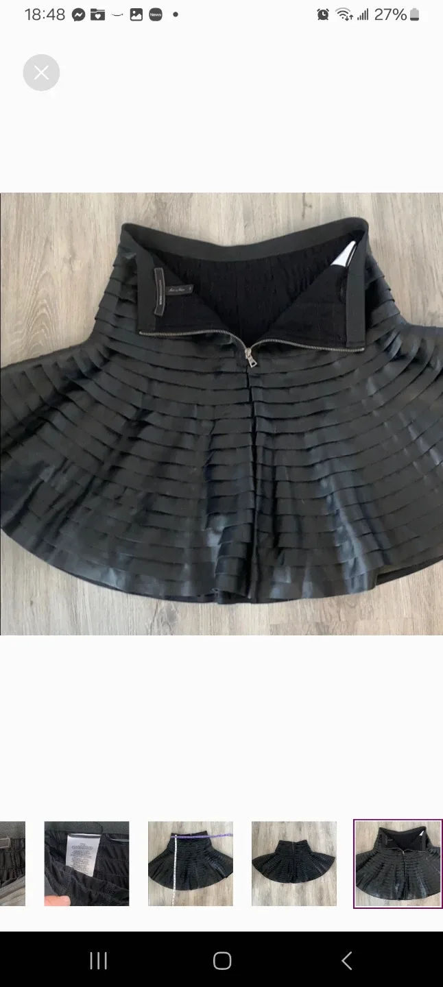 BCBGMAXAZRIA Black Skirt - Size XS image indicator(5)