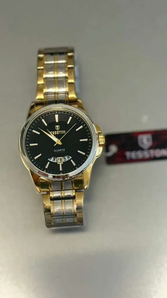Tesston Quartz Watch - Gold & Silver image indicator(3)