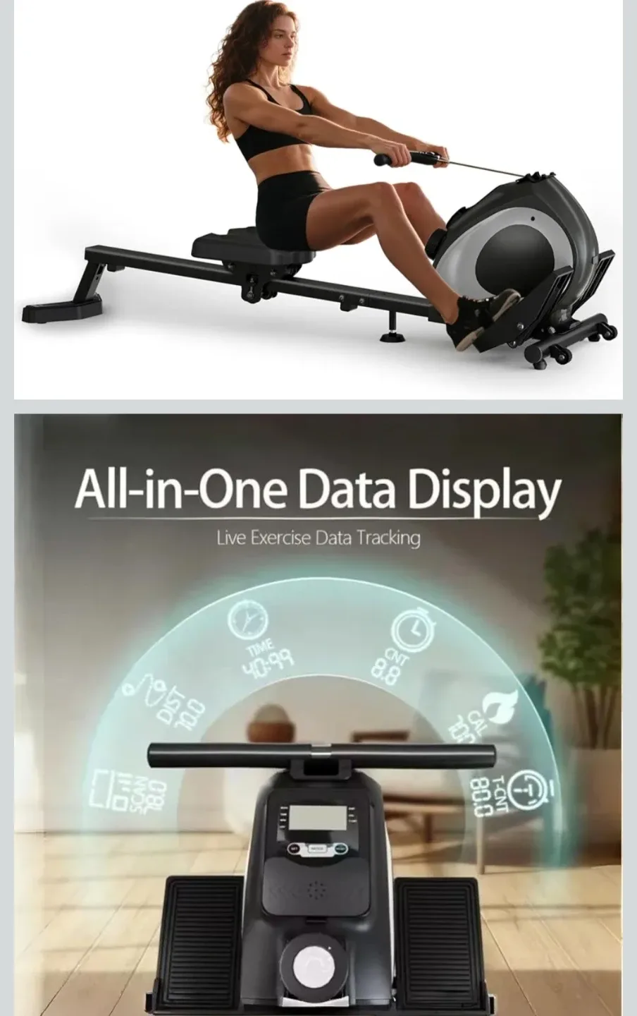 Magnetic Rowing Machine Adjustable Resistance image indicator(2)