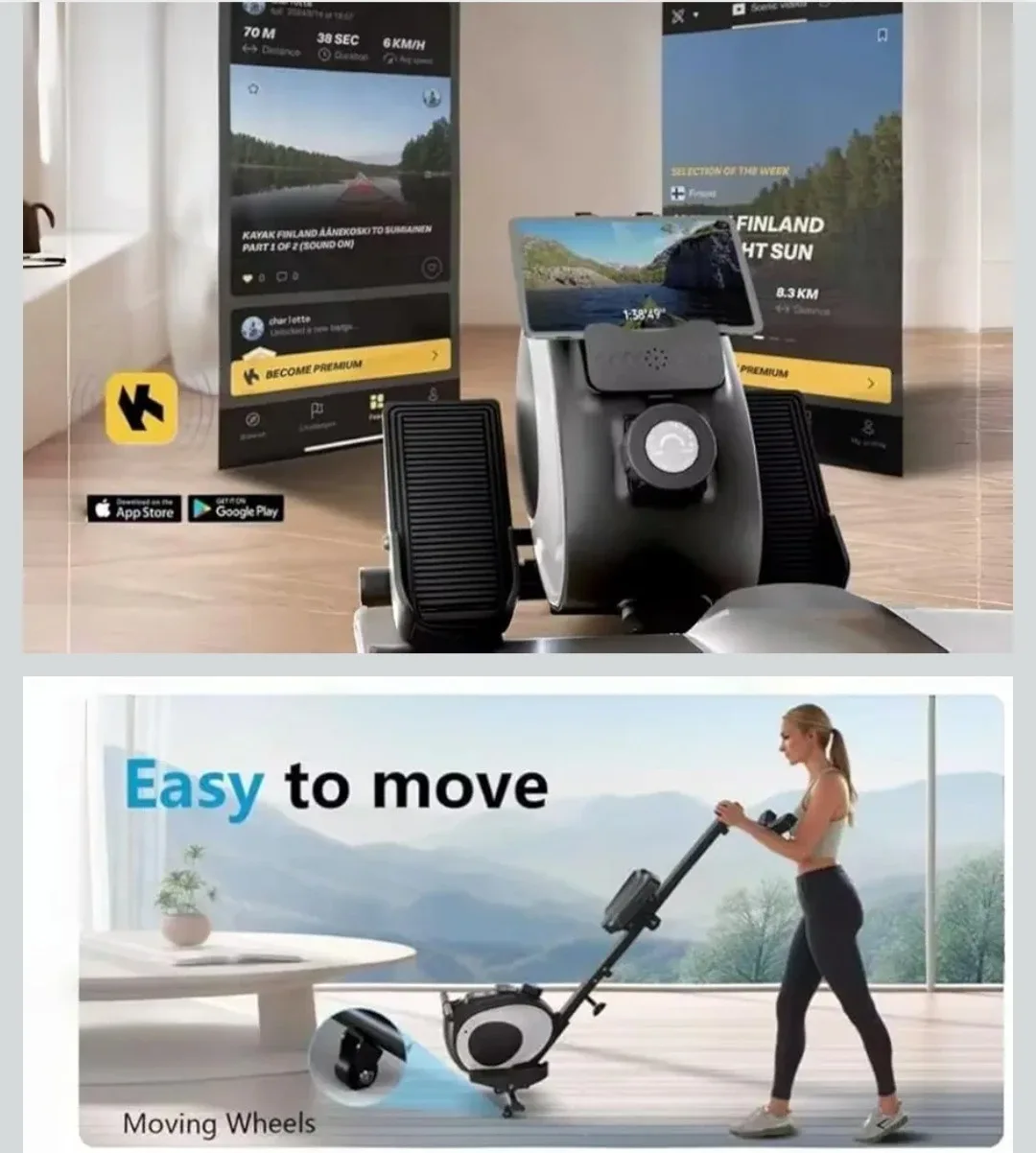 Magnetic Rowing Machine Adjustable Resistance image indicator(4)