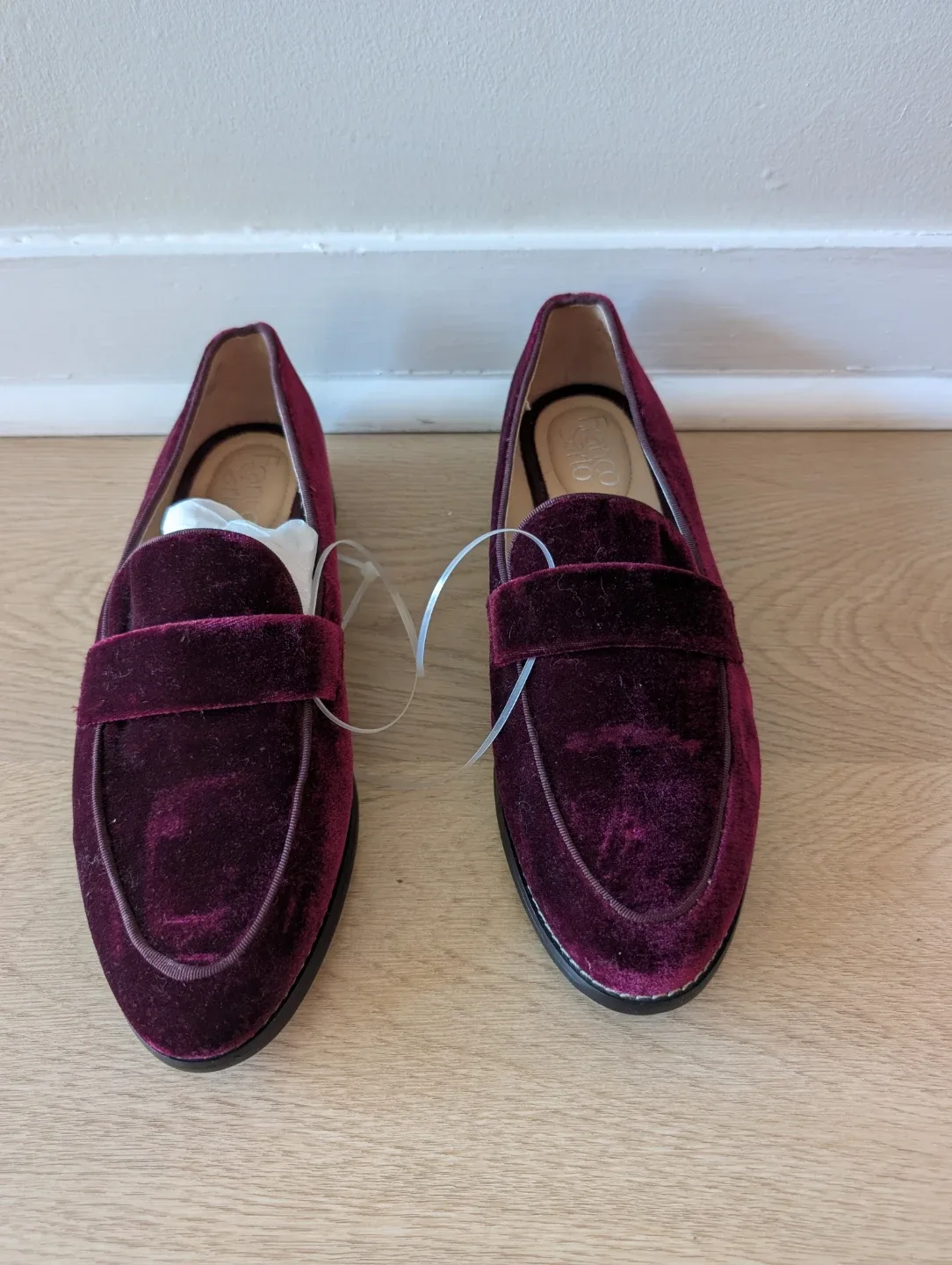 Franco Sarto Velvet Loafers - Size 7.5 bnwt image indicator(4)
