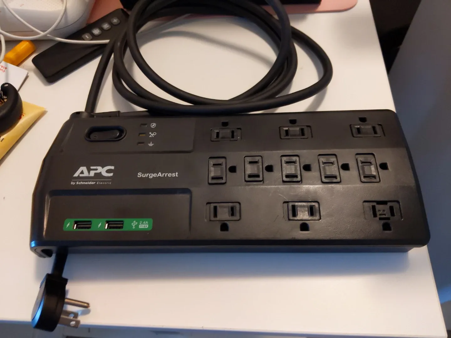 APC SurgeArrest Power Strip - Model P11U2 8ft cord