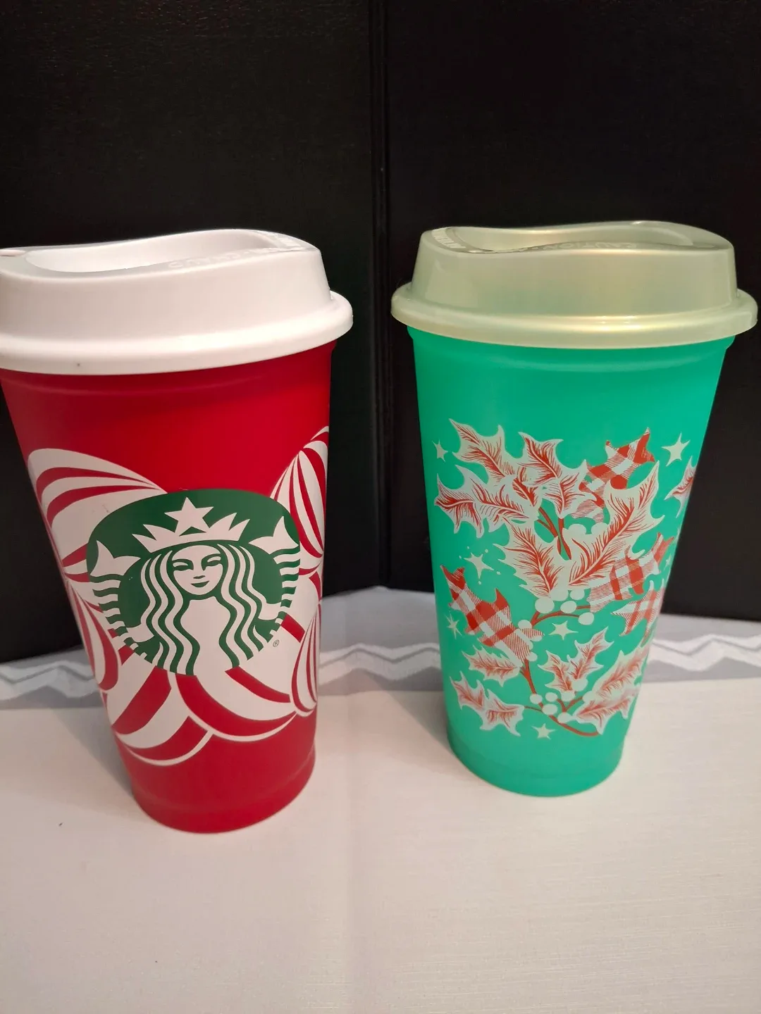 Starbucks Holiday Tumblers - Red & Green thumbnail