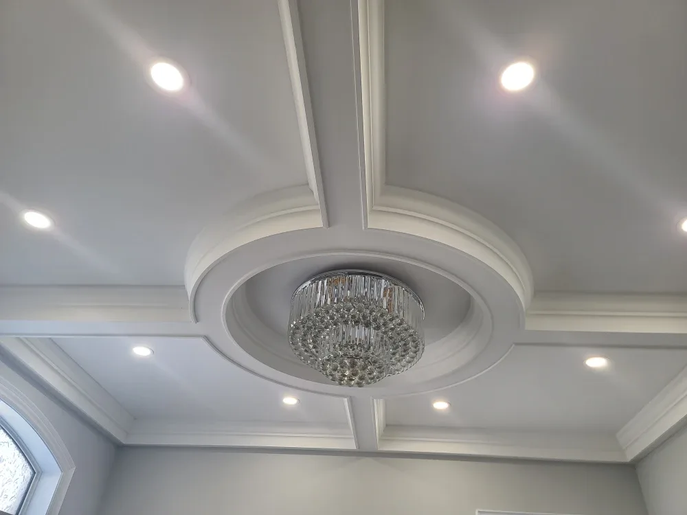 Crown moulding and waffle ceiling supply and install image indicator(2)