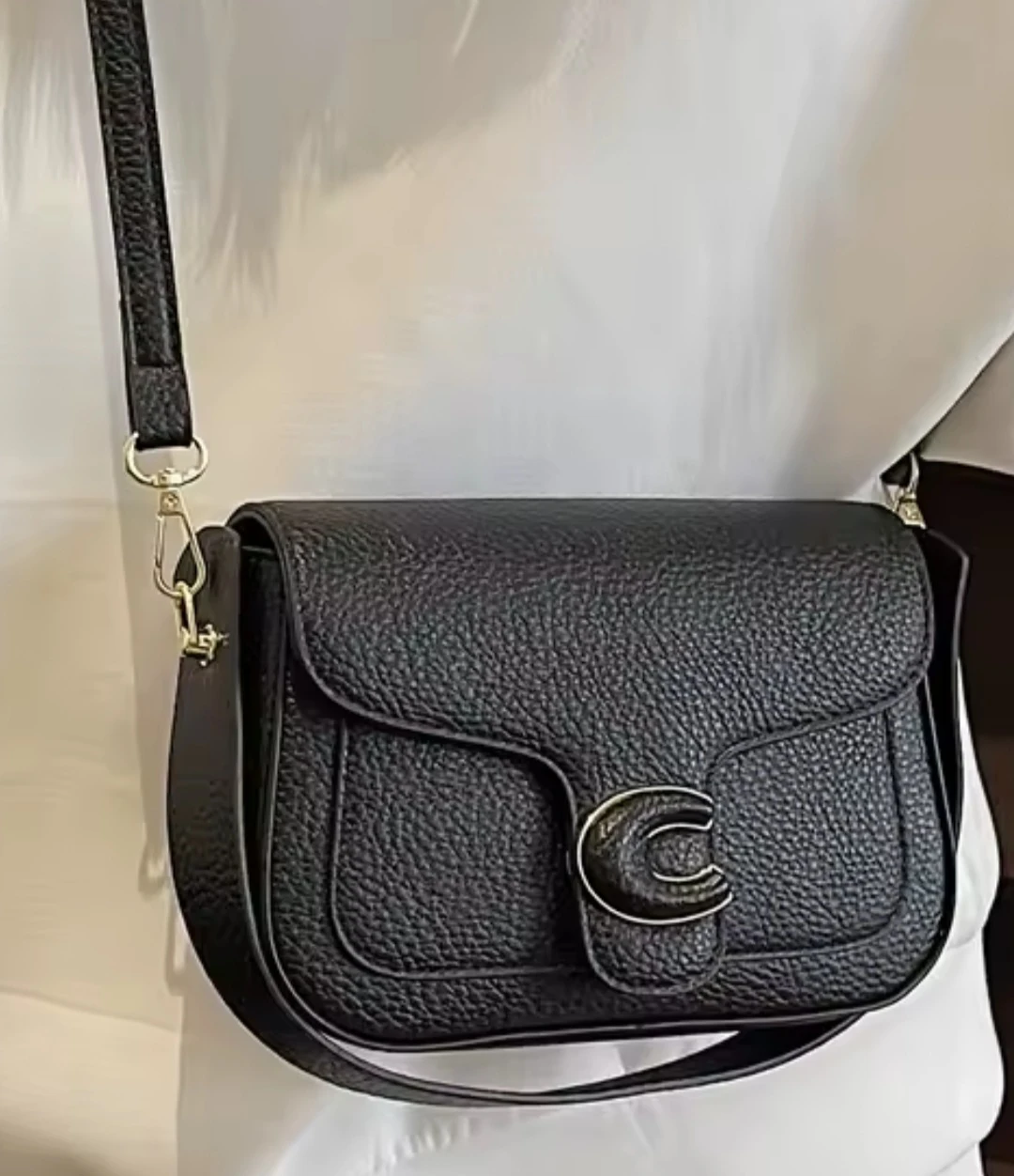Coach Black Leather Crossbody Bag