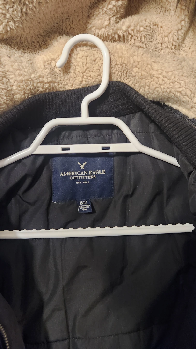 American Eagle Outfitters Black Winter Coat - Men's Size XS