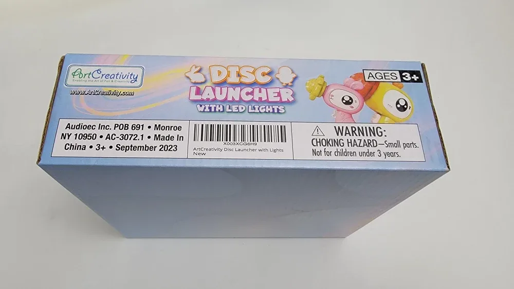 LED Disc Launcher Set 2 Launchers 6 Discs + 2 LED Spin Tops image indicator(4)