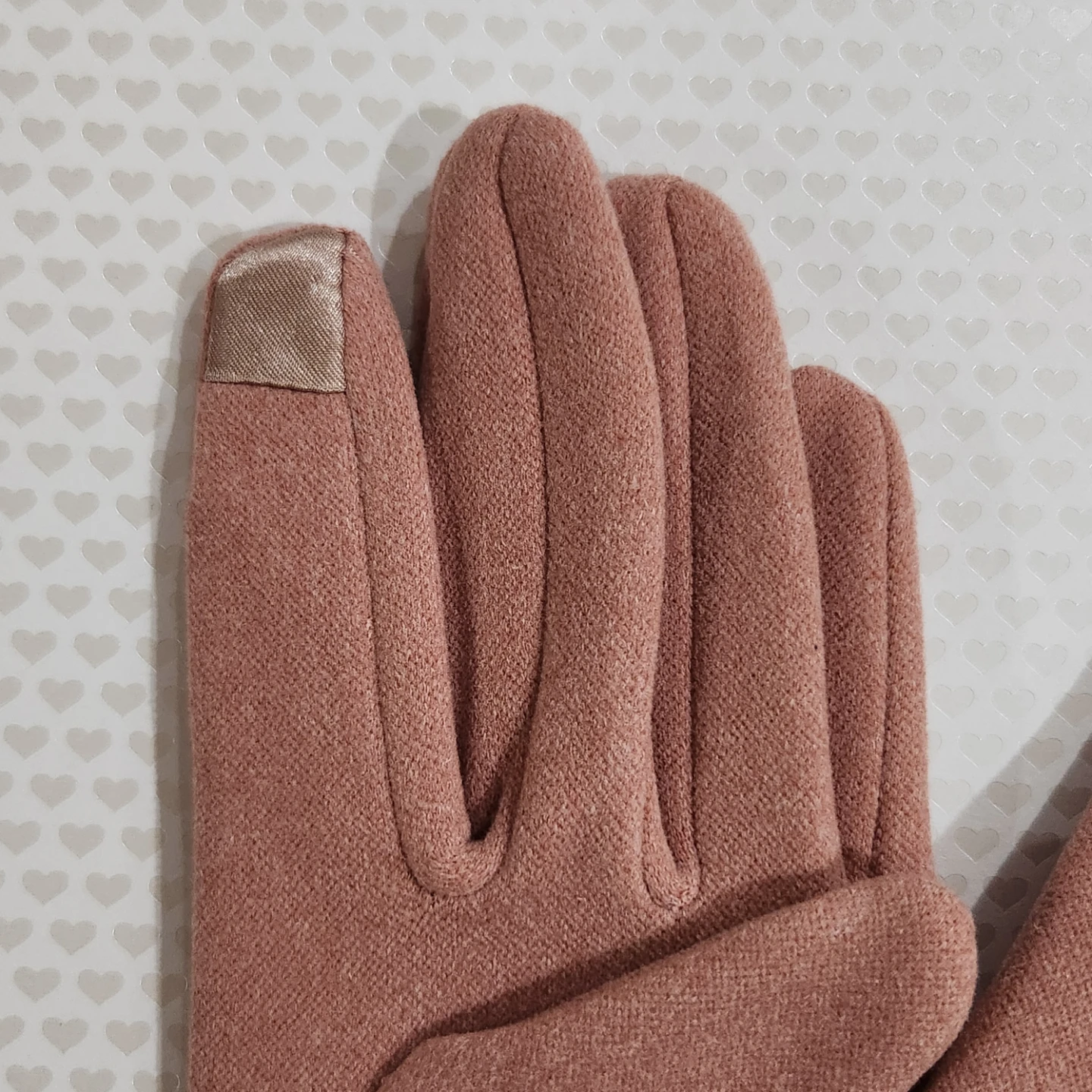 Pink Touchscreen Gloves with Bow Detail - photo 3