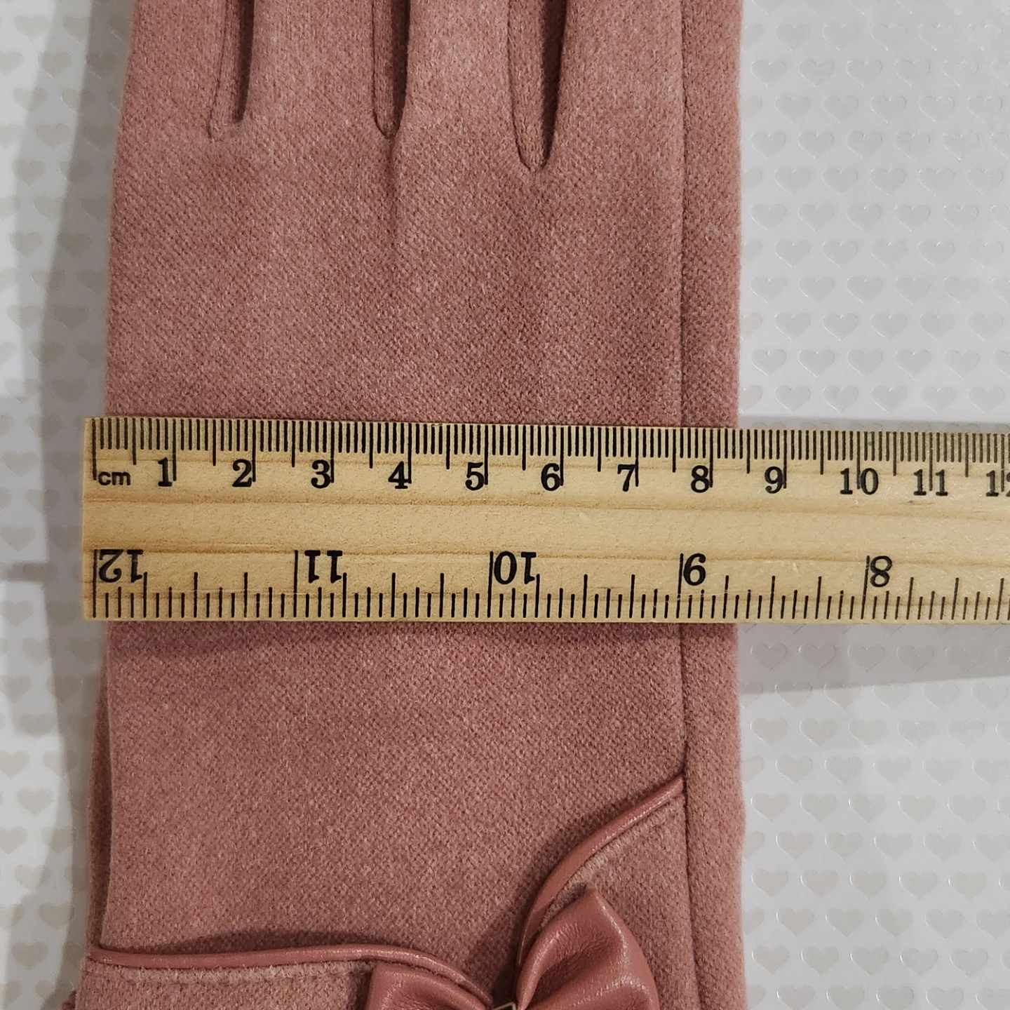 Pink Touchscreen Gloves with Bow Detail - photo 4