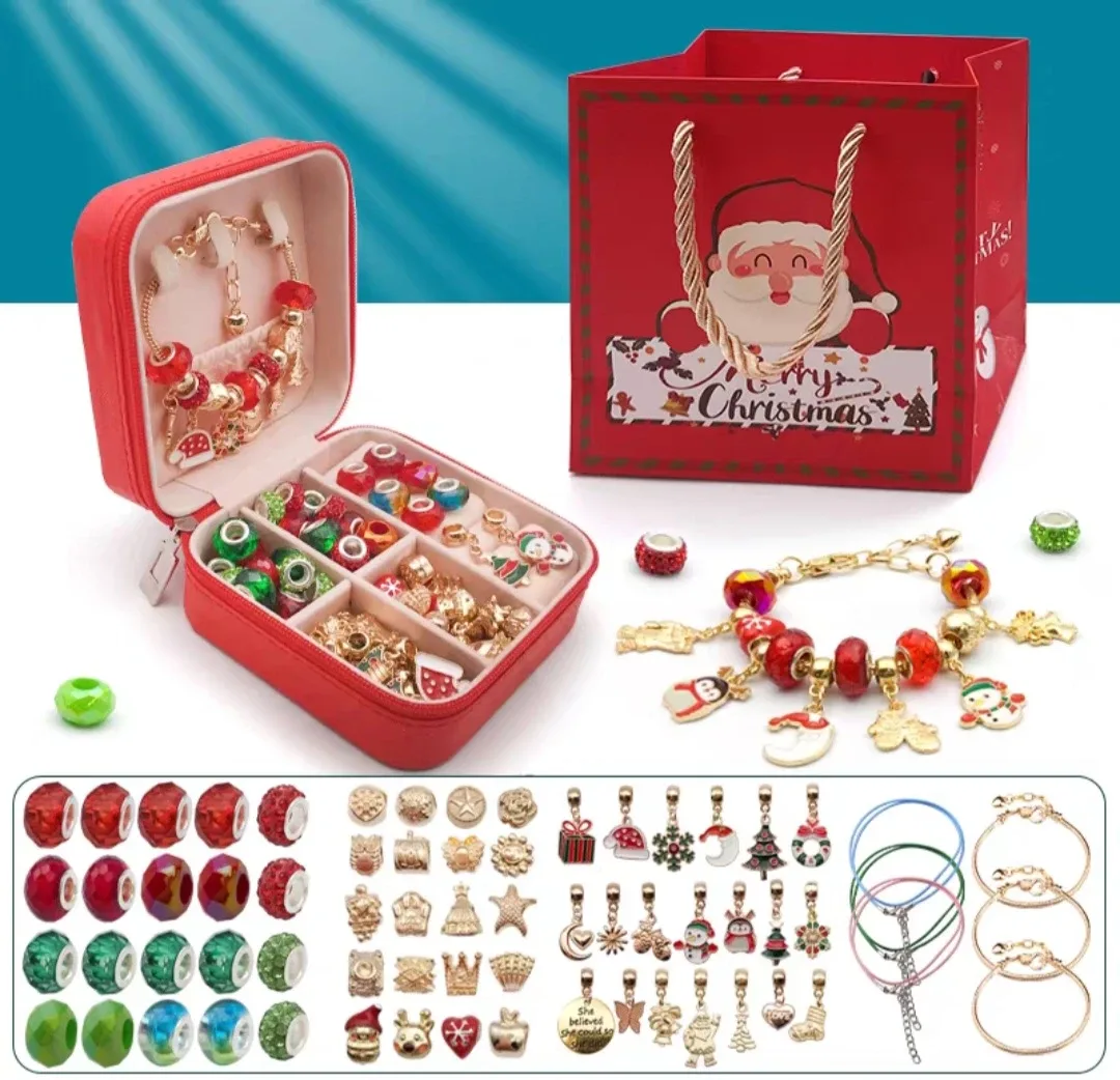 DIY Christmas Charm Bracelet Making Kit
