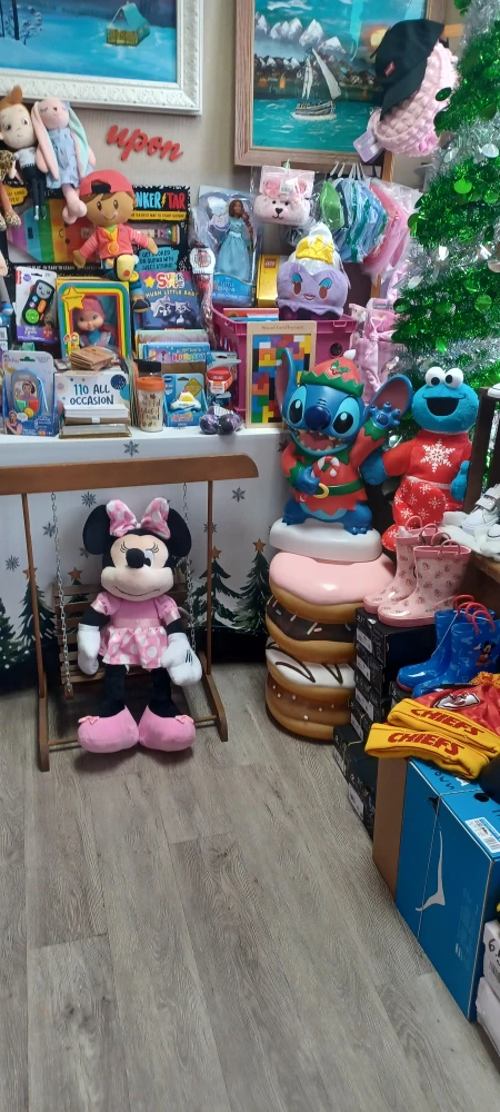 Minnie Mouse Plush on Swing