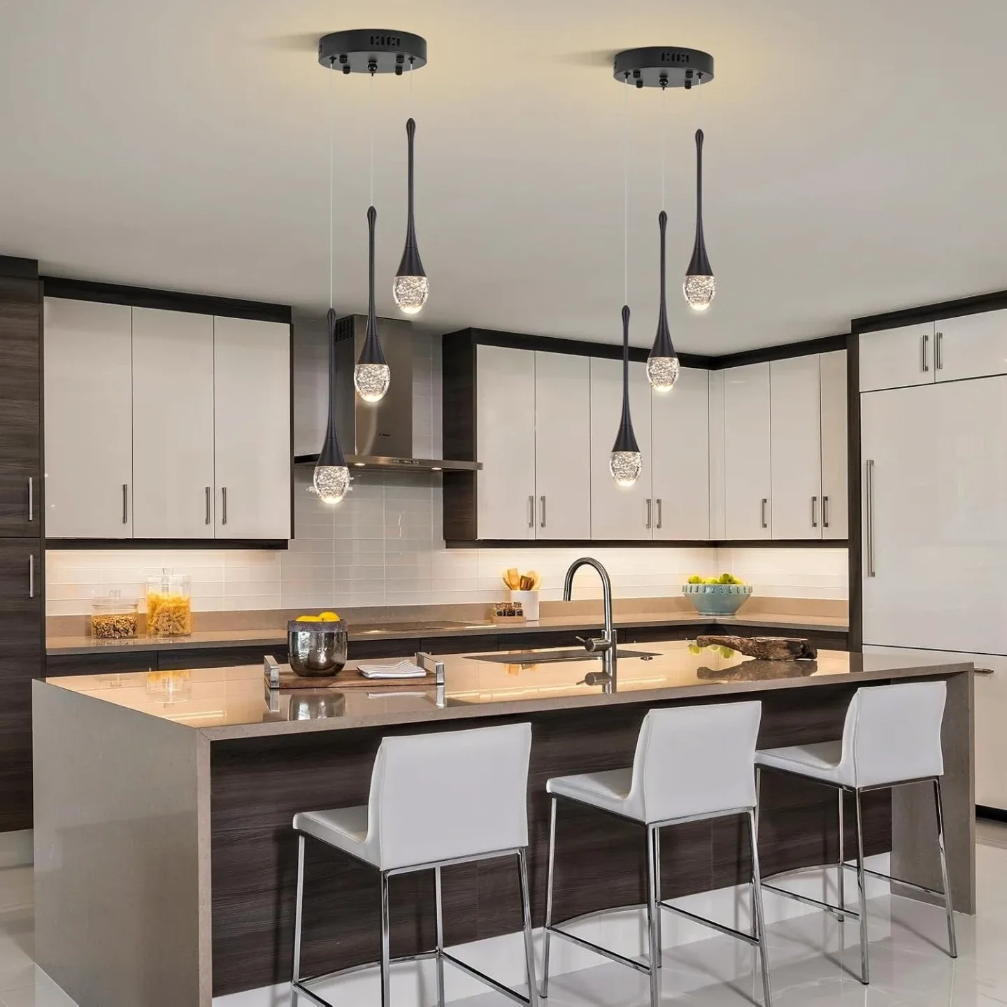 Modern Crystal Chandelier 3-Lights BNIB image indicator(8)