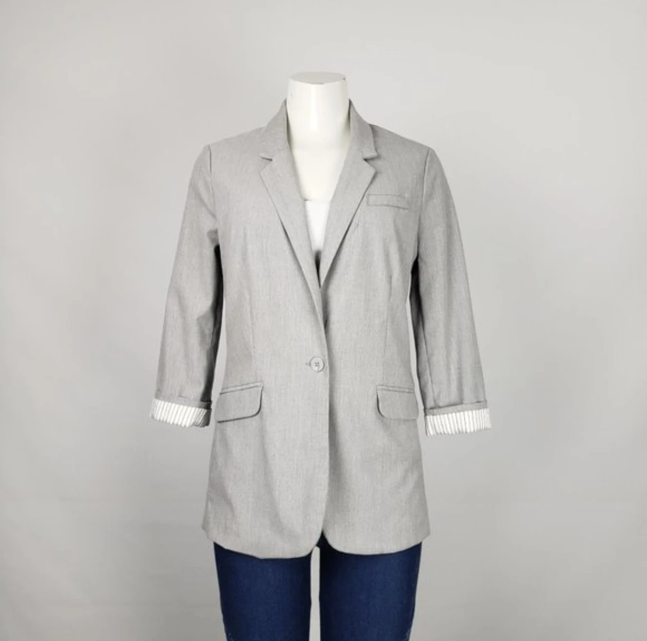 Dynamite Grey Boyfriend Blazer Size M