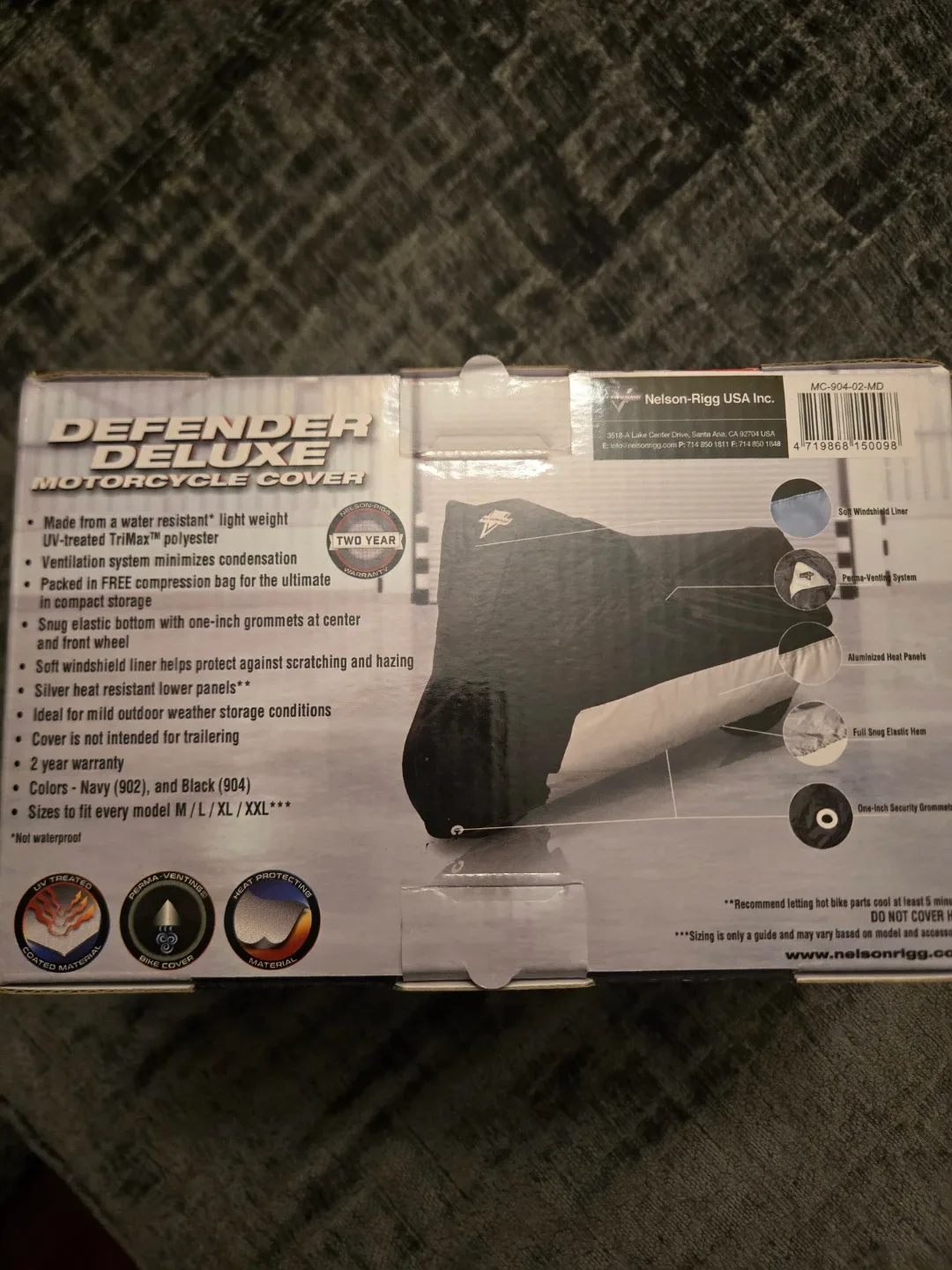 Nelson-Rigg Defender Deluxe Motorcycle Cover - Large image indicator(2)