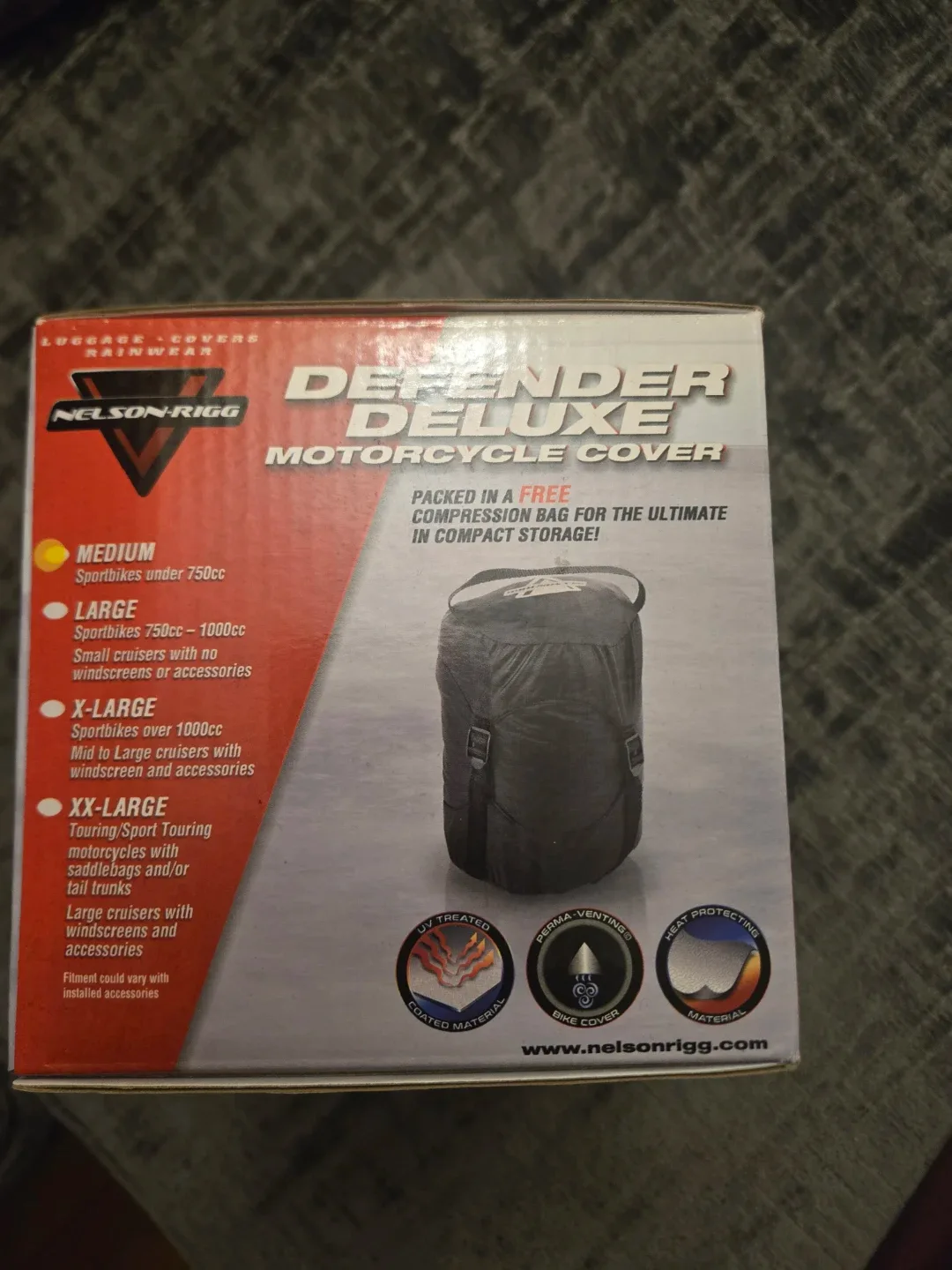 Nelson-Rigg Defender Deluxe Motorcycle Cover - Large image indicator(3)