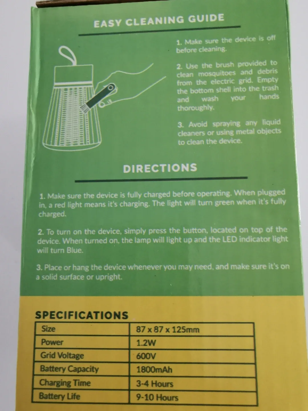OZZI MOZZIE Anti-Mosquito Lamp image indicator(2)
