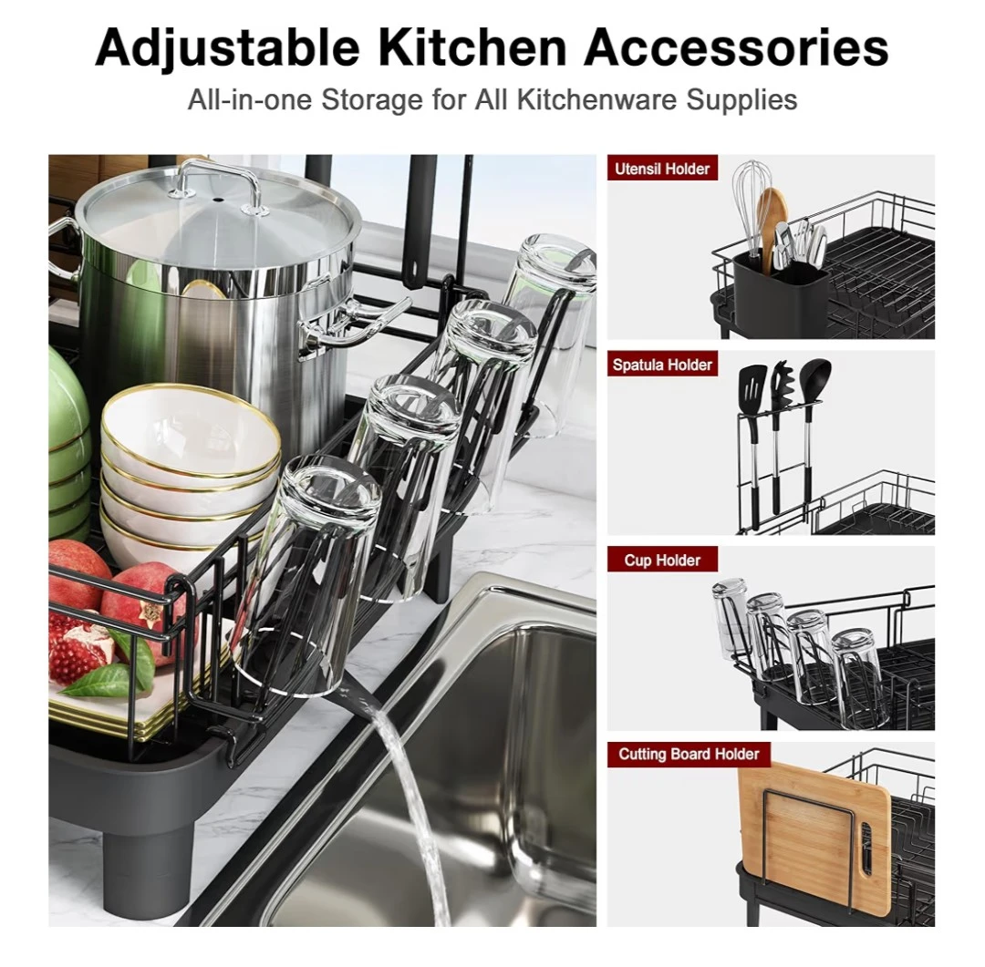 Adjustable Expandable Dish Drying Rack - photo 3