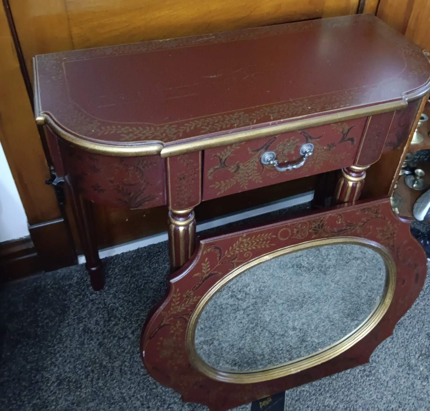 Console Table with Mirror