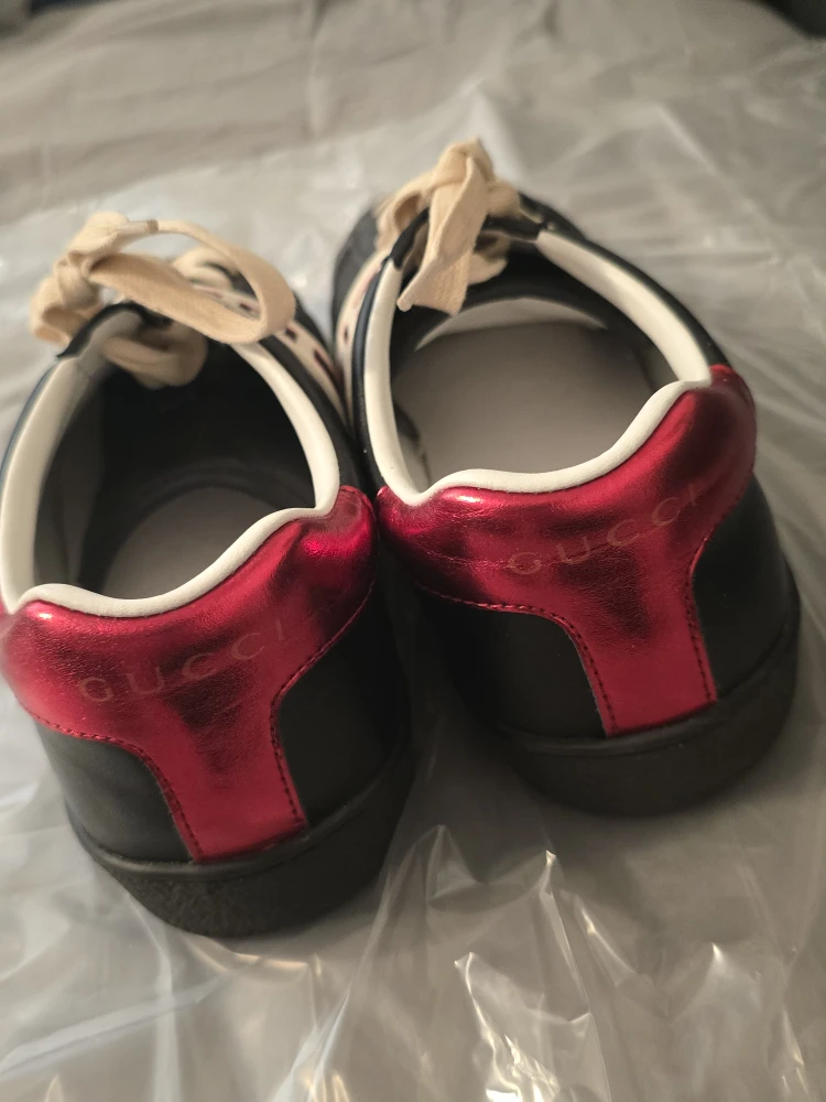 Gucci inspired Black Leather Sneakers size 9,5-10 - photo 4