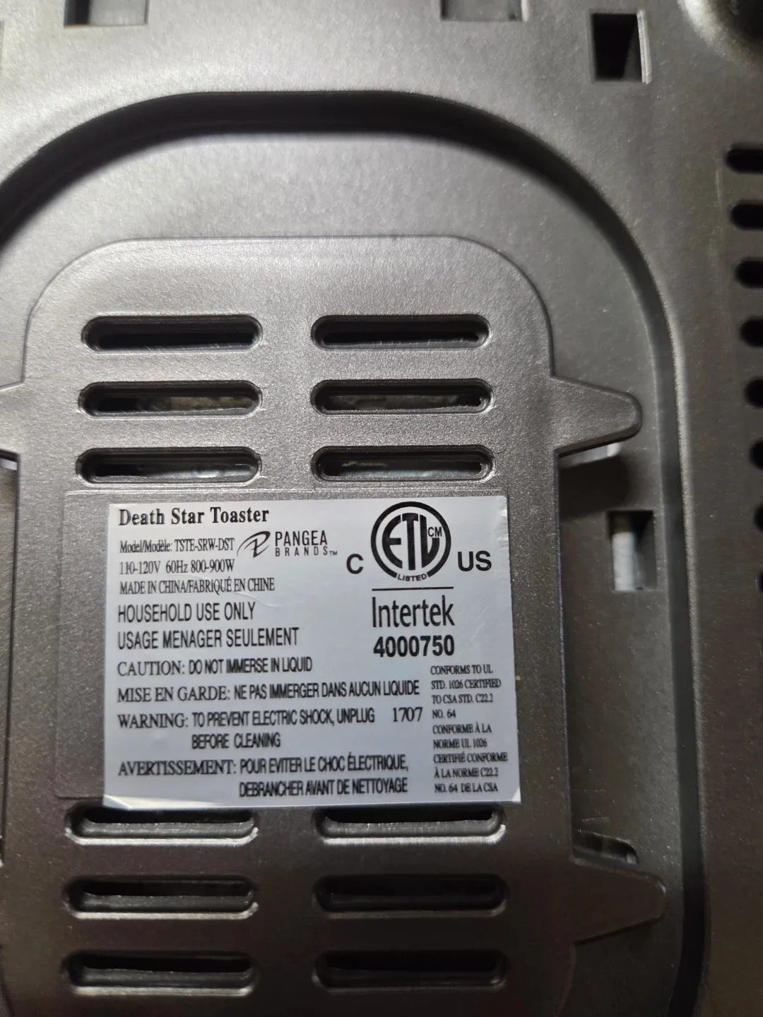 Pangea Brands Death Star Toaster TSTE-SRW-DST image indicator(3)