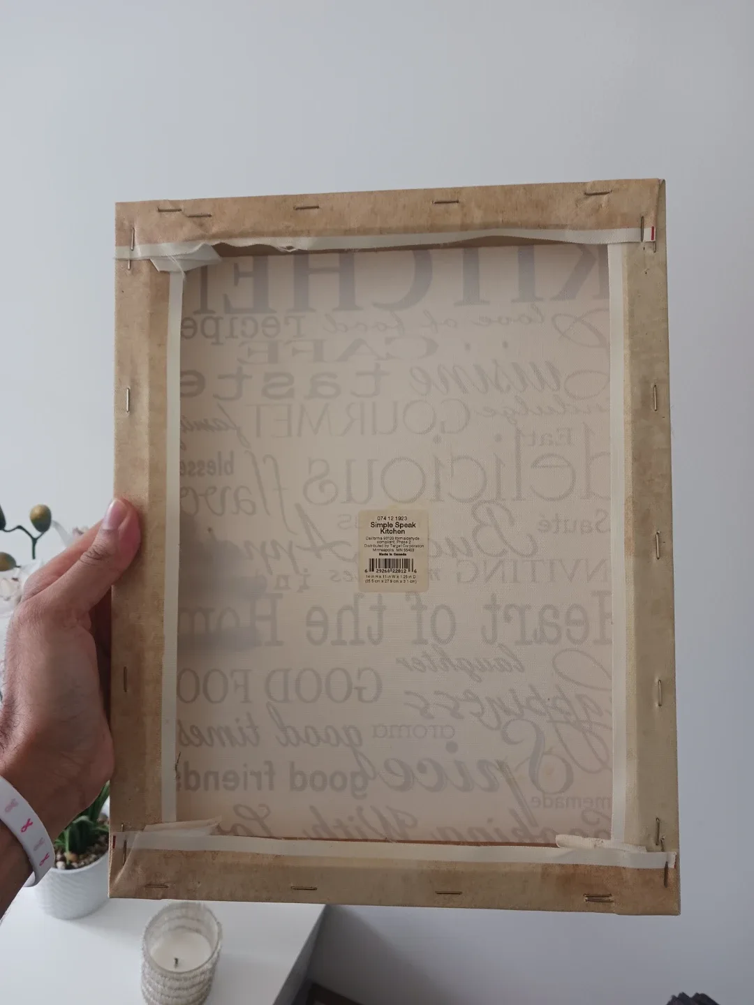 Kitchen Themed Wall Art – Rustic Word Art Canvas image indicator(6)