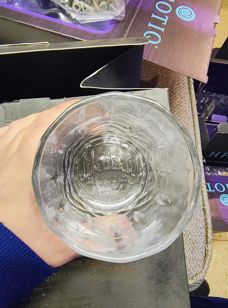 New Jim Beam Black Lowball Rock Glasses (10 glasses total) - photo 4