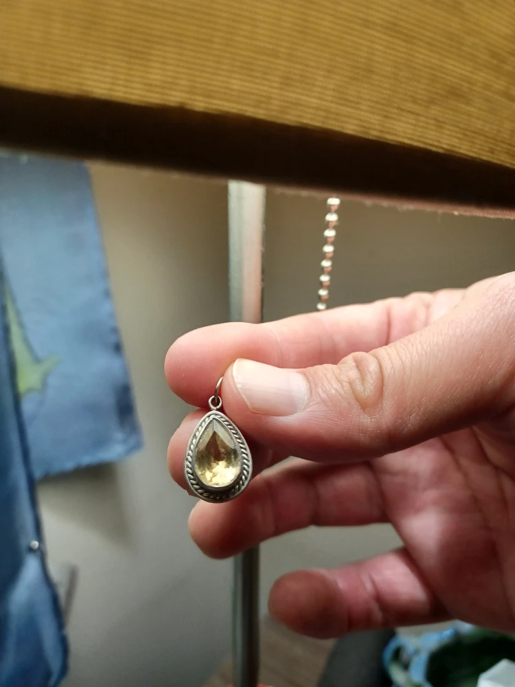 Teardrop citrine Pendant
