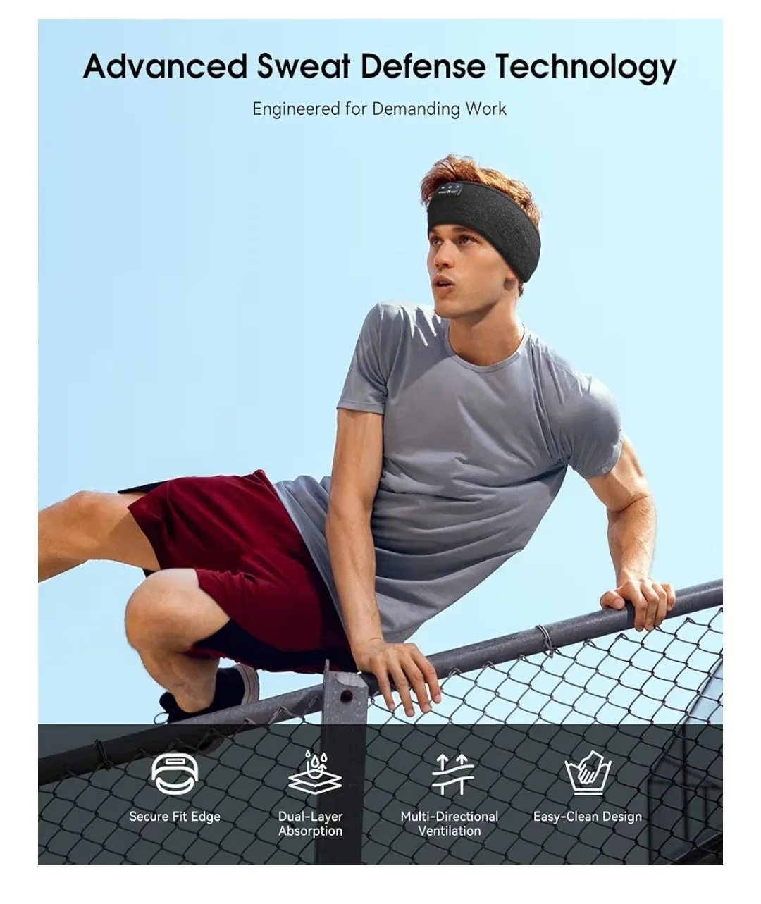 MusiCozy Sleep Workout Yoga Headphones Bluetooth Headband image indicator(3)