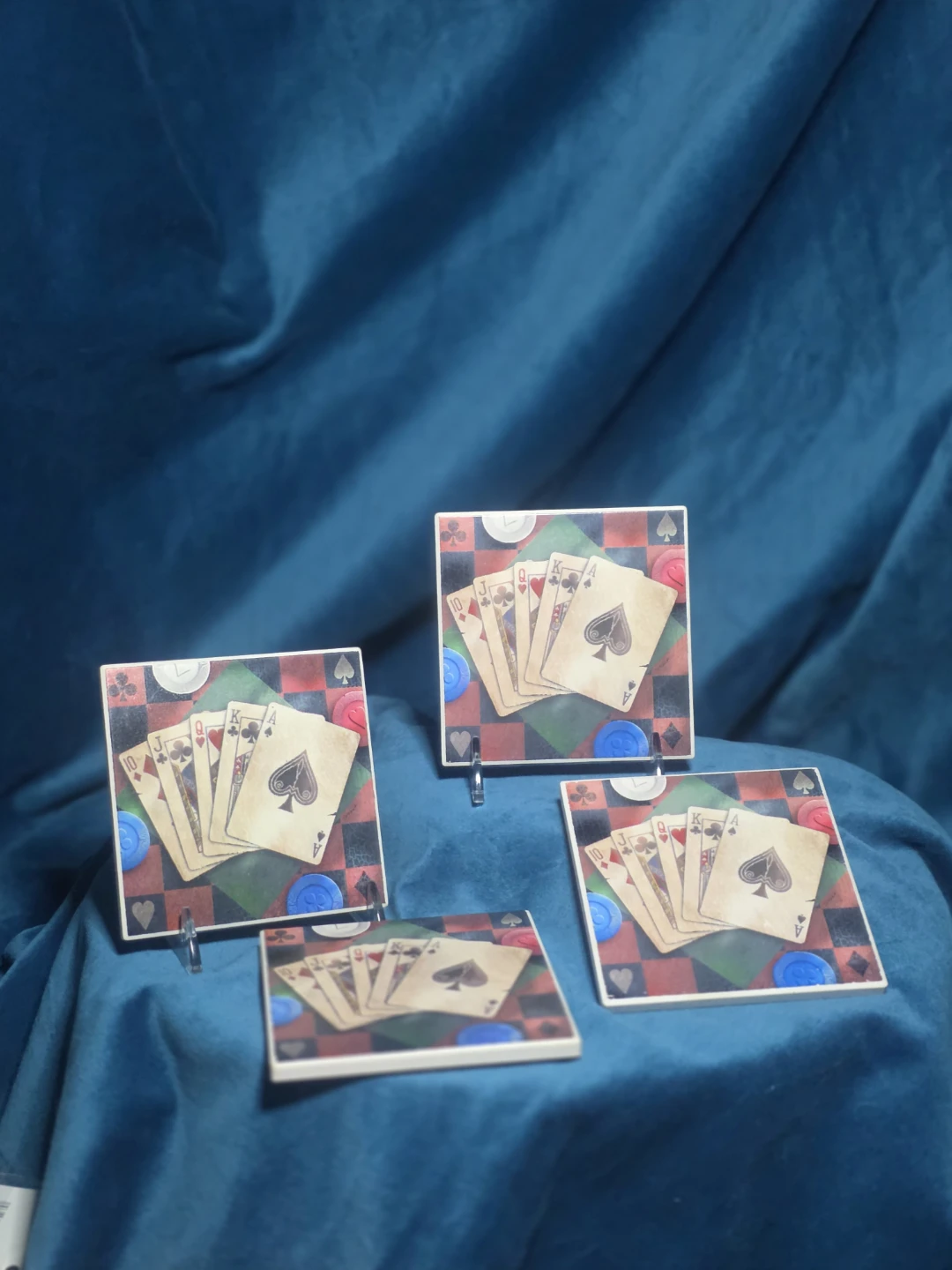 Playing Card Coasters (Set of 4) Vintage