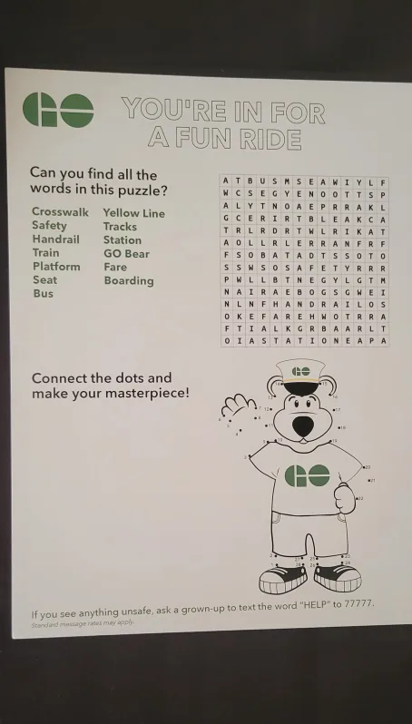 GO Transit Activity Sheet