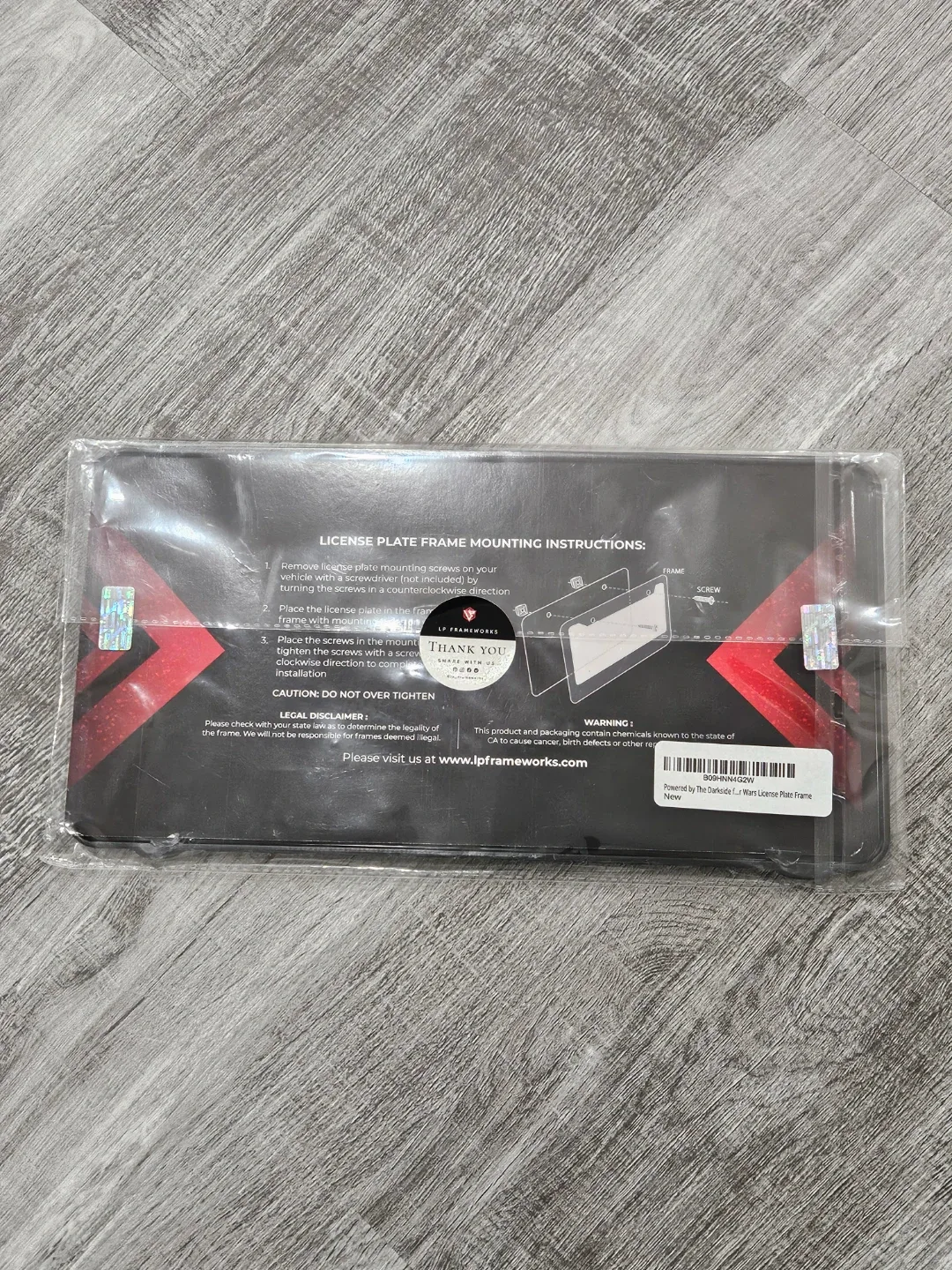 Star Wars Darkside License Plate Frame image indicator(2)