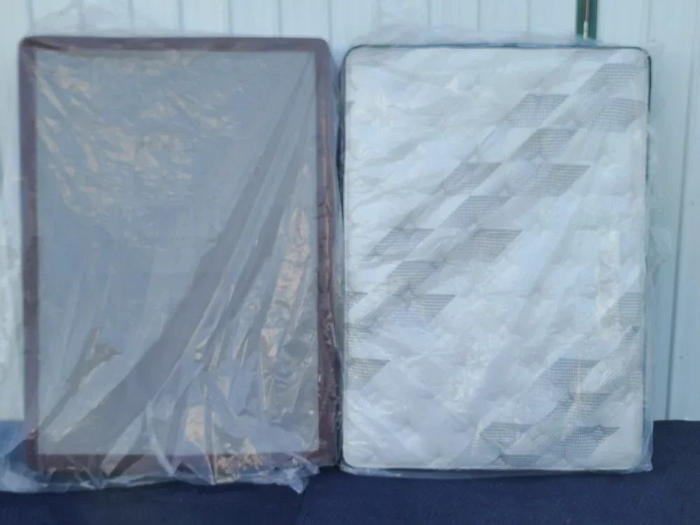 Queen size bedframe, Mattress and Box Spring Set image indicator(2)