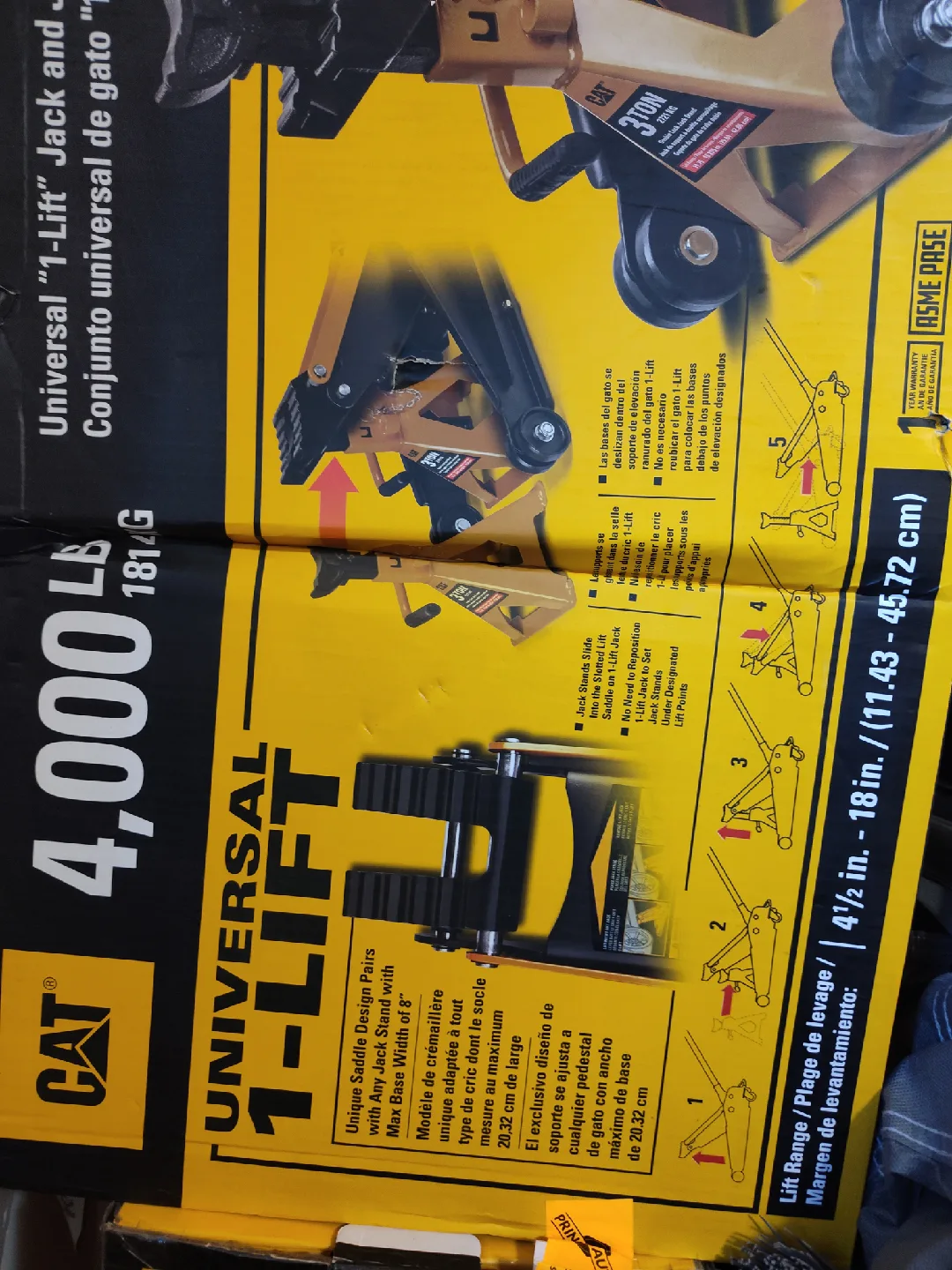 CAT Universal 1-Lift Jack & Stands Combo image indicator(2)