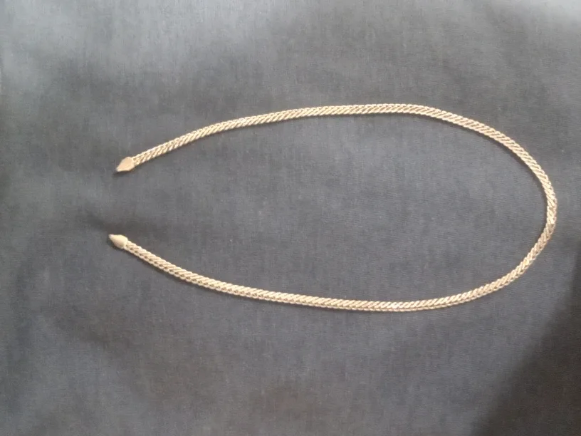 Vintage 925 Silver Herrinbone Chain Necklace image indicator(3)