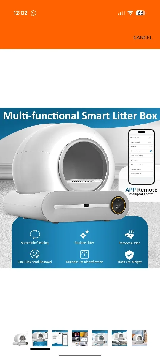 Multi-functional Smart Litter Box - Automatic Cleaning