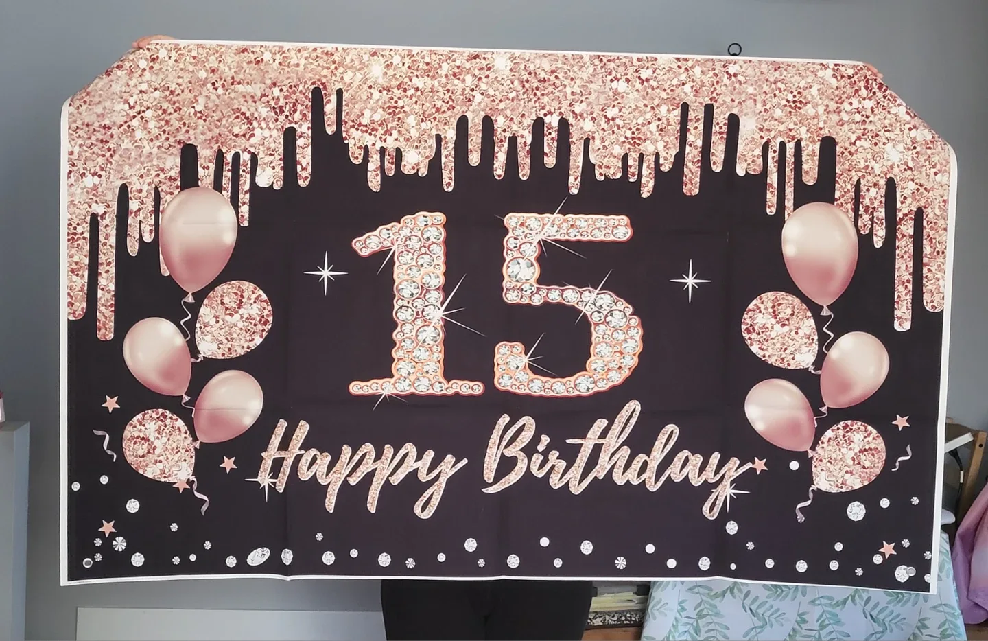 15th birthday banner