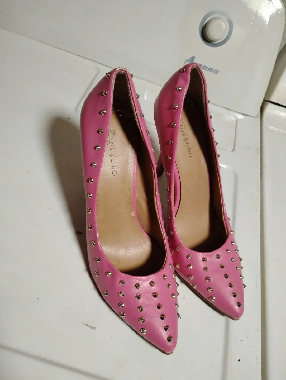 Zigi Soho Pink Studded Heels - Size 10 thumbnail
