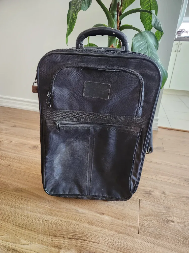 Black Carry-on Rolling Suitcase